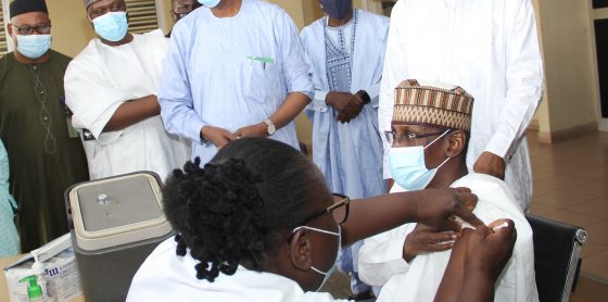 COVID-19: FCT MINISTER TAKES BOOSTER SHOT